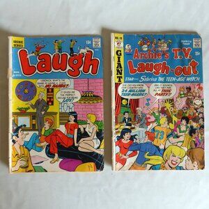 VINTAGE 1970 1973 ARCHIE LAUGH OUT SABRINA WITCH COMIC BOOKS